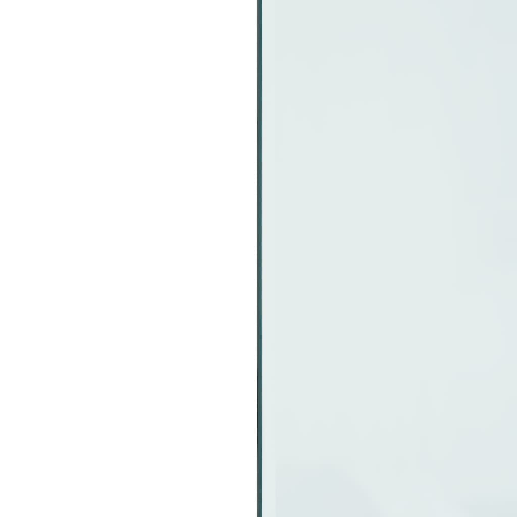 vidaXL Стъклена подложка за камина, правоъгълна, 100x60 см
