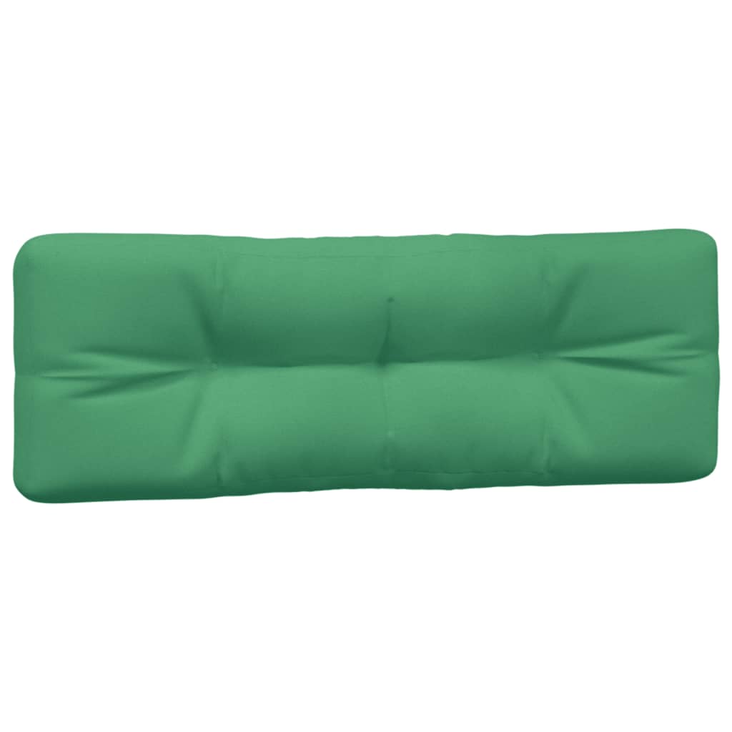 vidaXL Палетни възглавници, 5 бр, зелени, текстил