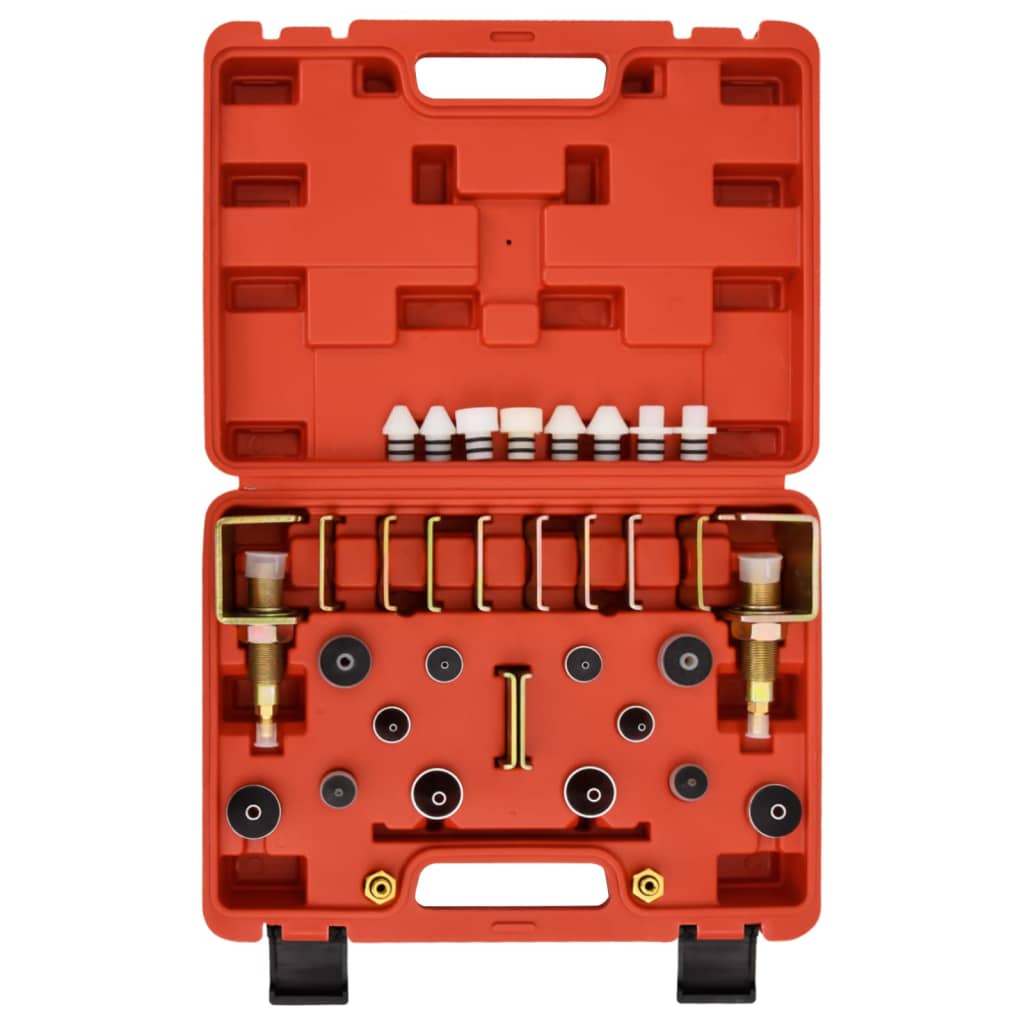 vidaXL Комплект детектор за течове от климатик червен 36x27x9 см