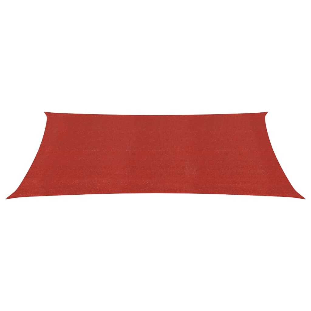 vidaXL Платно-сенник, 160 г/м², червено, 3,5x5 м, HDPE