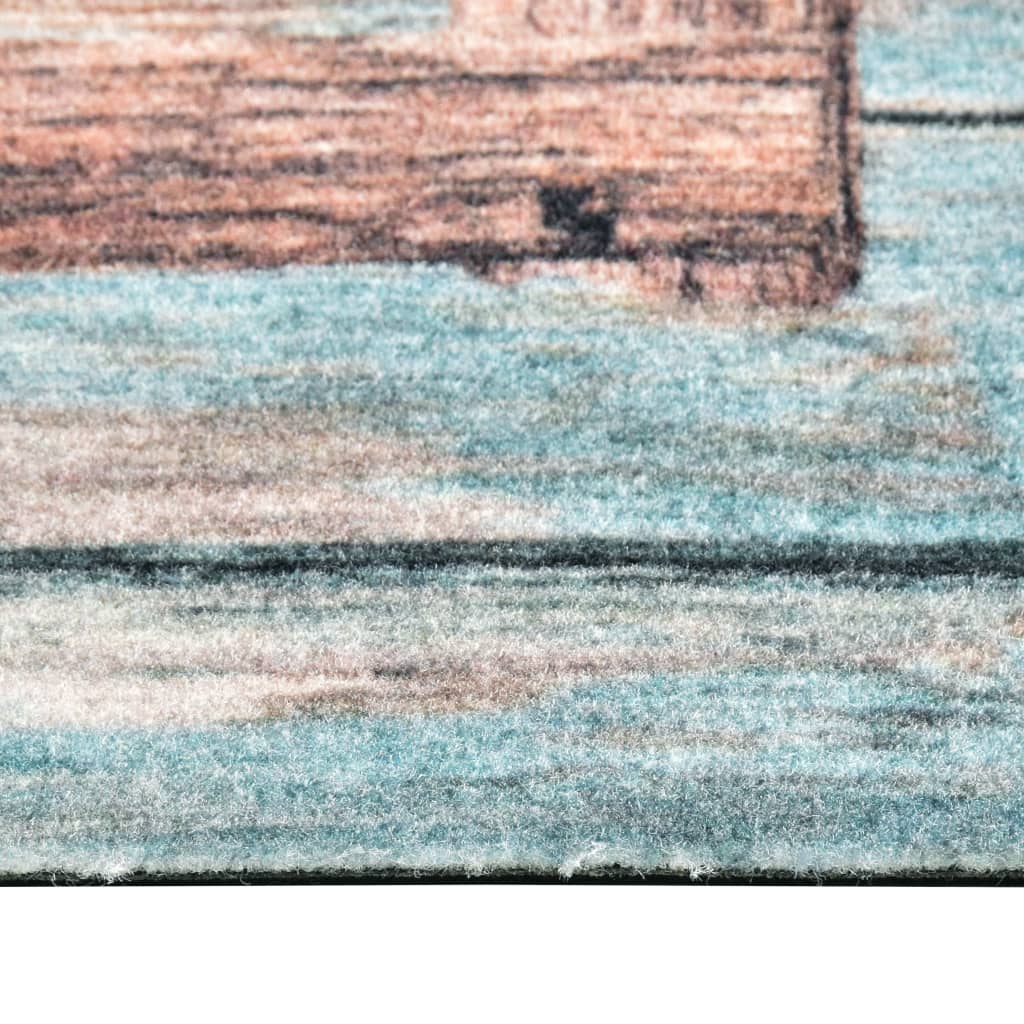 vidaXL Кухненско килимче, перимо, надпис Love, 45x150 см
