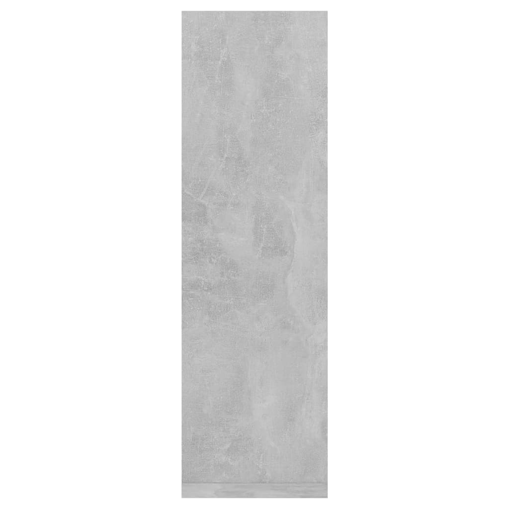 vidaXL Стенни рафтове, 2 бр, бетонно сиви, 50x15x50 см, ПДЧ