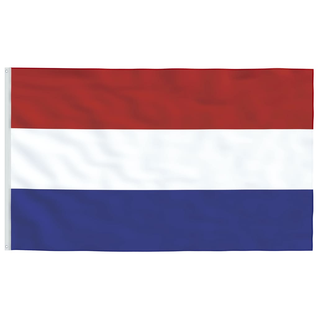 vidaXL Флаг на Нидерландия и стълб 5,55 м алуминий