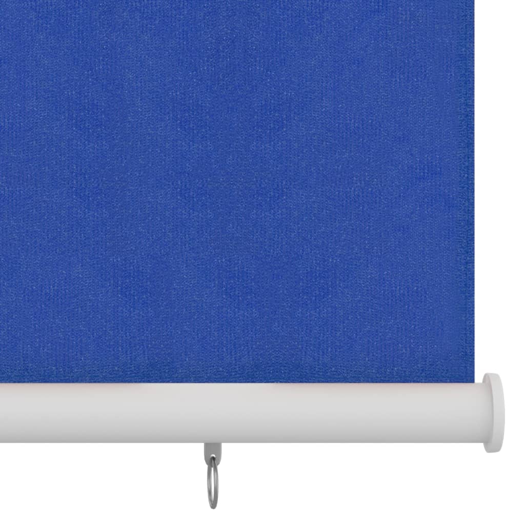 vidaXL Външна роло щора, 120x140 см, синя, HDPE