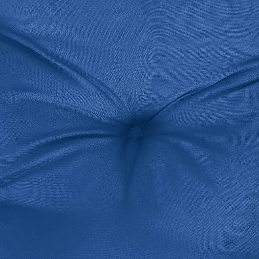 vidaXL Палетна възглавница, кралско синя, 80x40x12 см, текстил