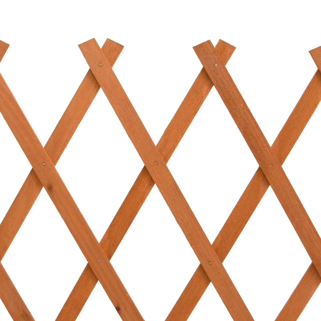 vidaXL Градинска оградна решетка, оранжева, 150x80 см, чам масив