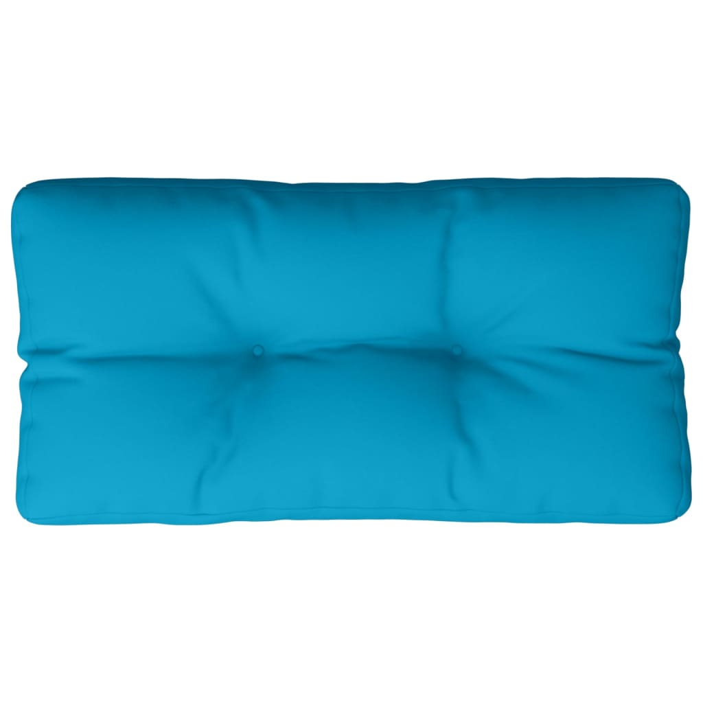 vidaXL Палетна възглавница, синя, 80x40x12 см, текстил