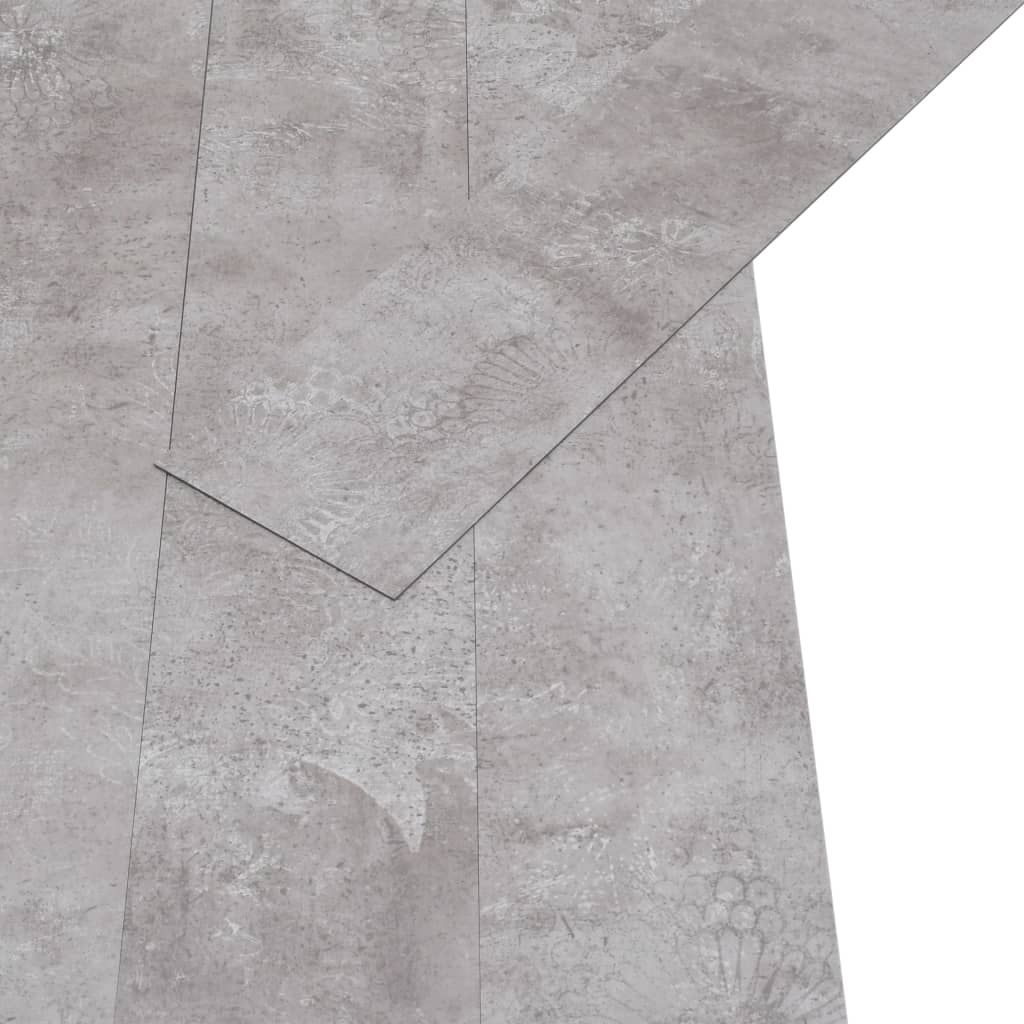 vidaXL Несамозалепващи PVC подови дъски 5,26 м² 2 мм земно сиво