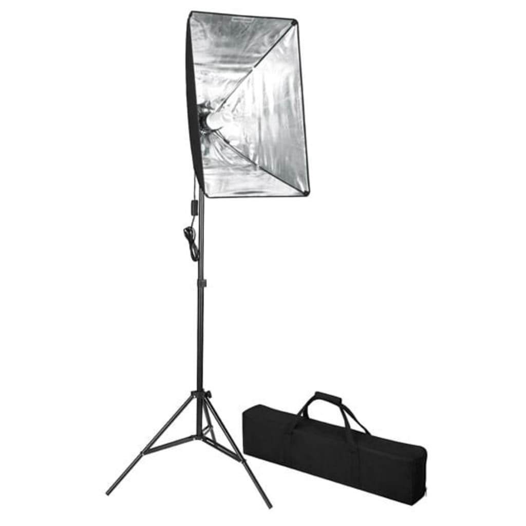 vidaXL Комплект за фото студио със софтбокс и маса за заснемане