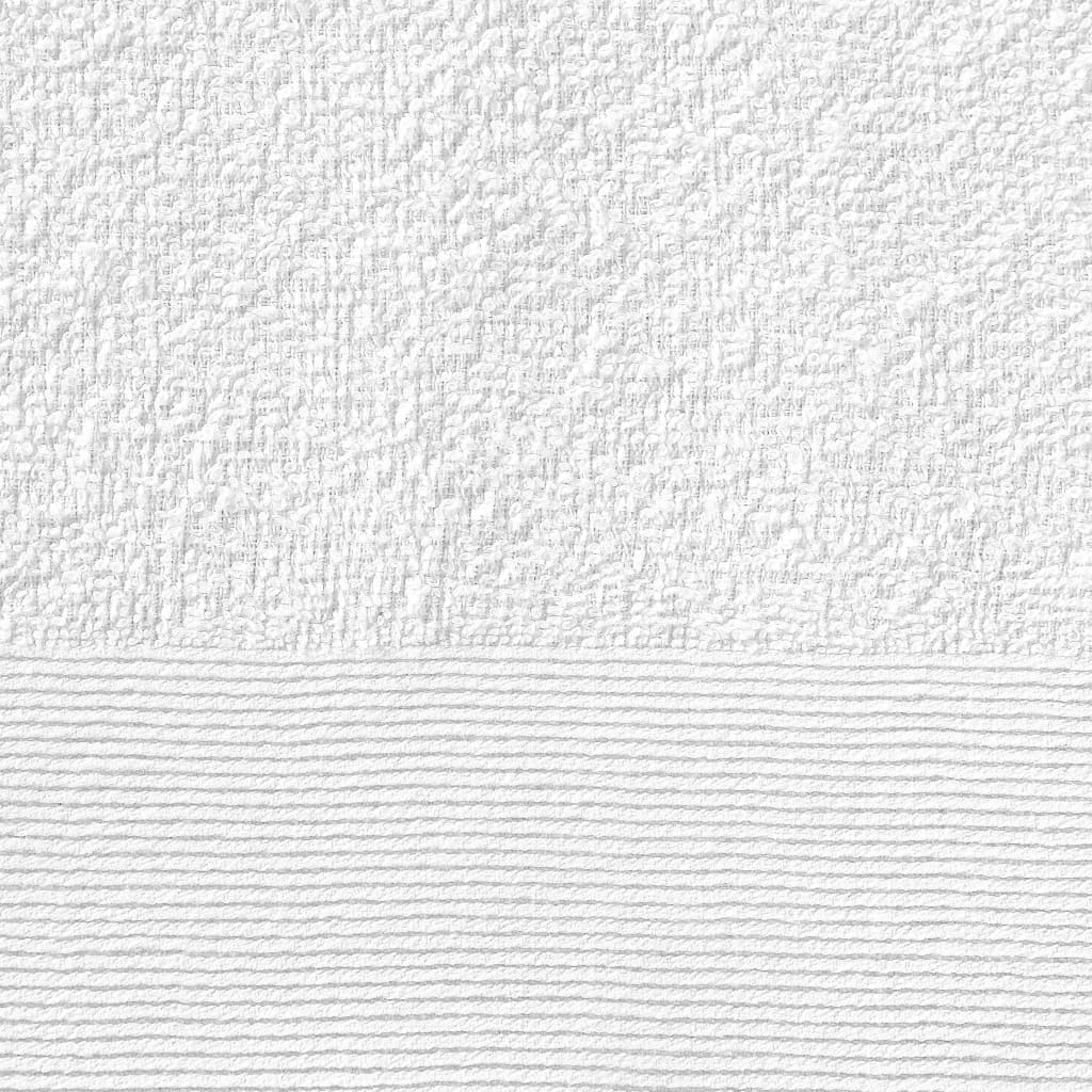 vidaXL Кърпи за ръце, 25 бр, памук, 350 г/м², 50x100 см, бели
