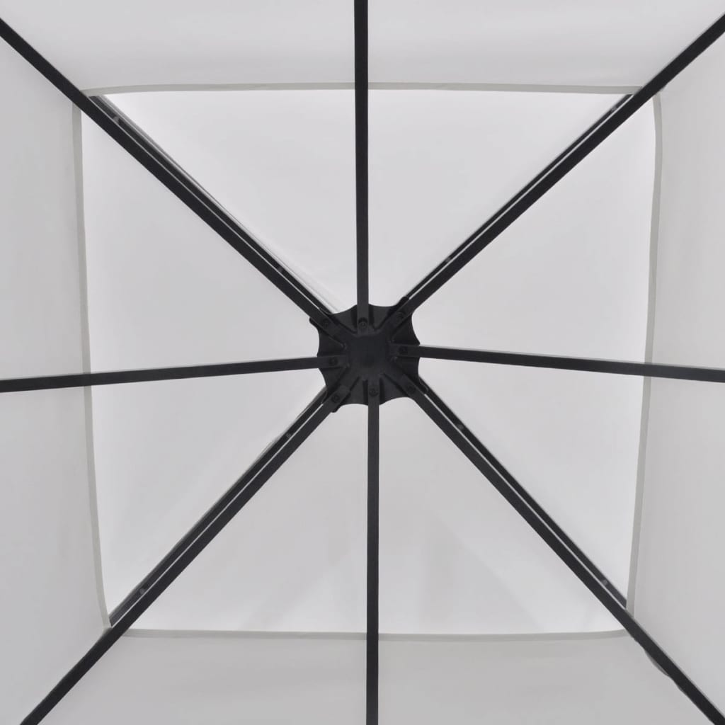 vidaXL Градинска шатра, 3x3 м, бяла