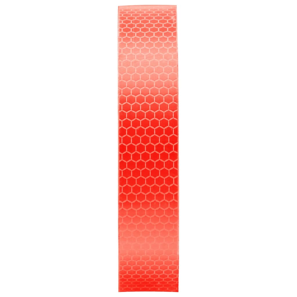 vidaXL Светлоотразителна лента червена 2,5 см x 20 м PVC