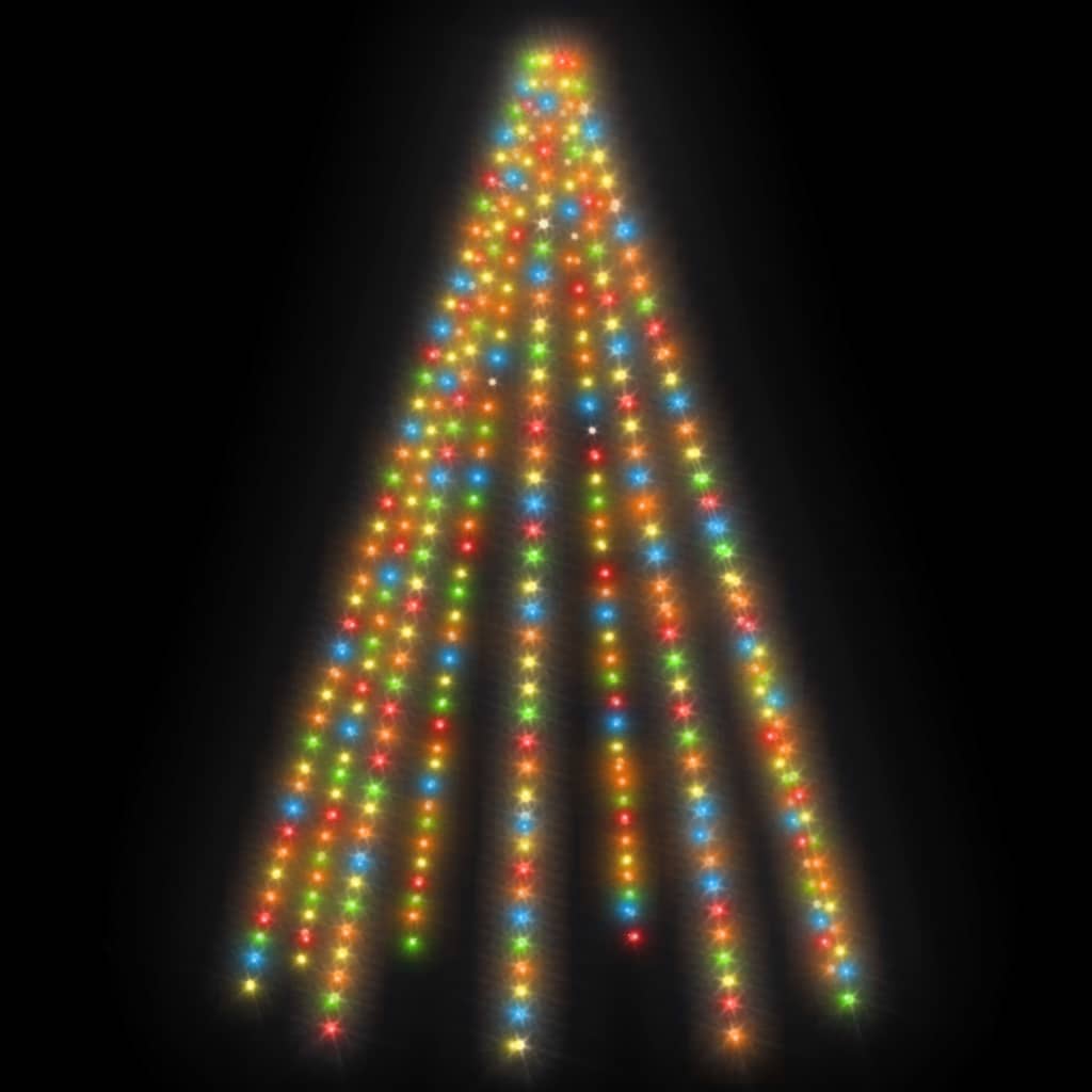 vidaXL Коледни лампички за елха тип мрежа 400 LED многоцветни 400 см