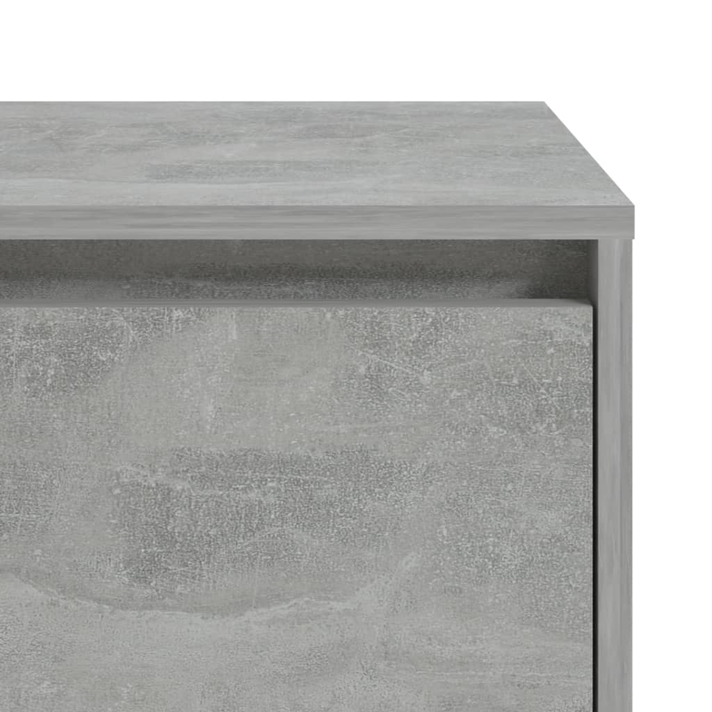 vidaXL Нощно шкафче, бетонно сиво, 45x34x44,5 см, ПДЧ