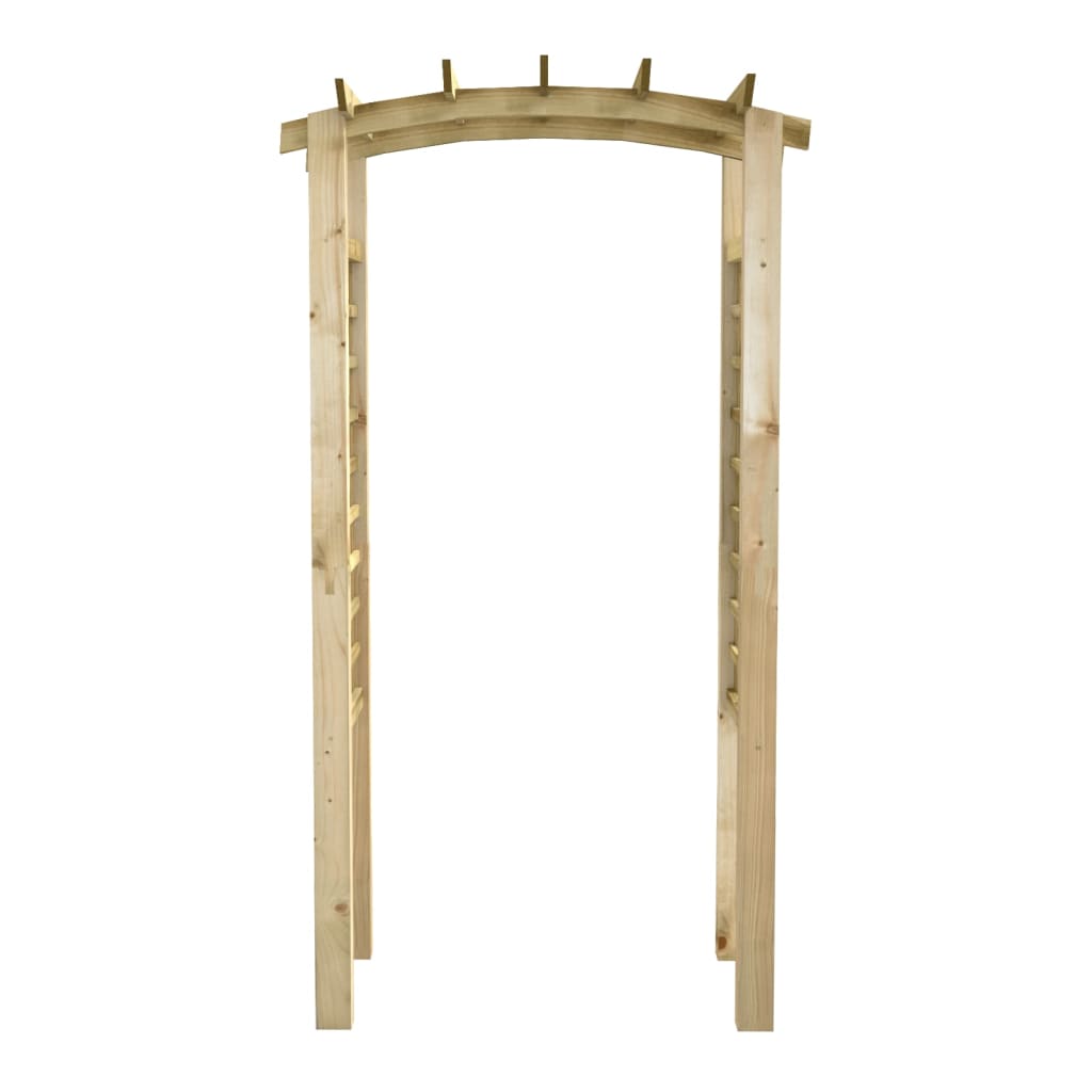 vidaXL Решетъчна арка, 110x60x210 см, импрегниран бор масив
