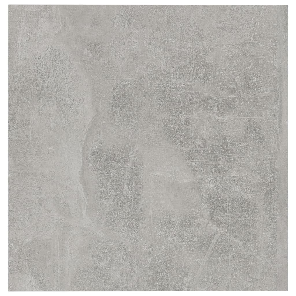 vidaXL Шкаф за стена, бетонно сиво, 80x39x40 см, ПДЧ
