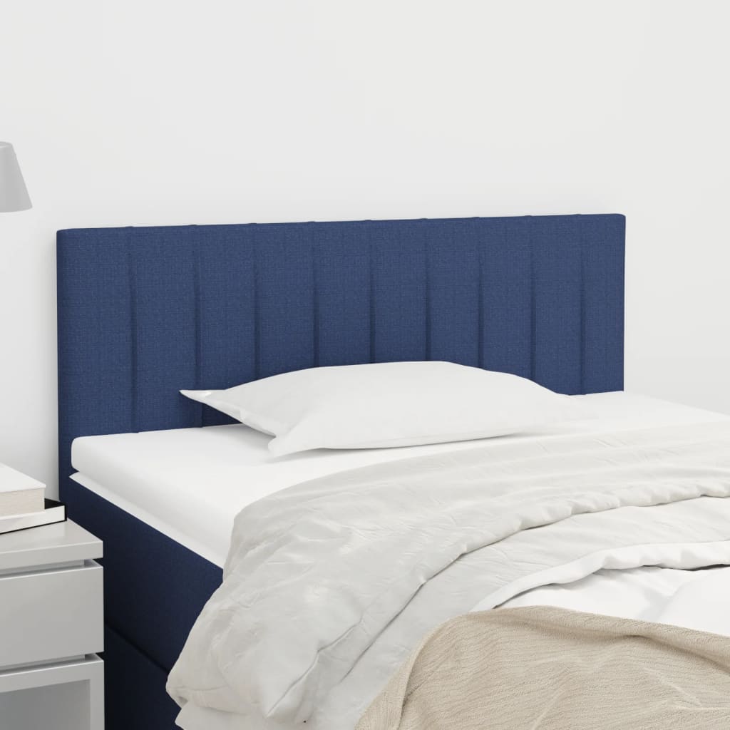 vidaXL Горна табла за легло, синя, 80x5x78/88 см, плат