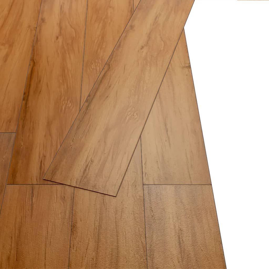 vidaXL Самозалепващи подови дъски от PVC 5,21 м² 2 мм натурален бряст