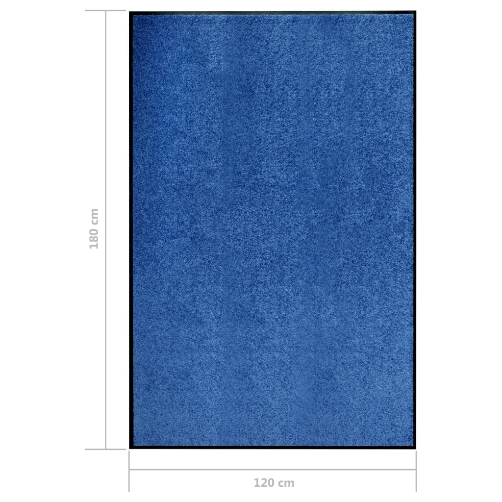 vidaXL Перима изтривалка, синя, 120x180 см