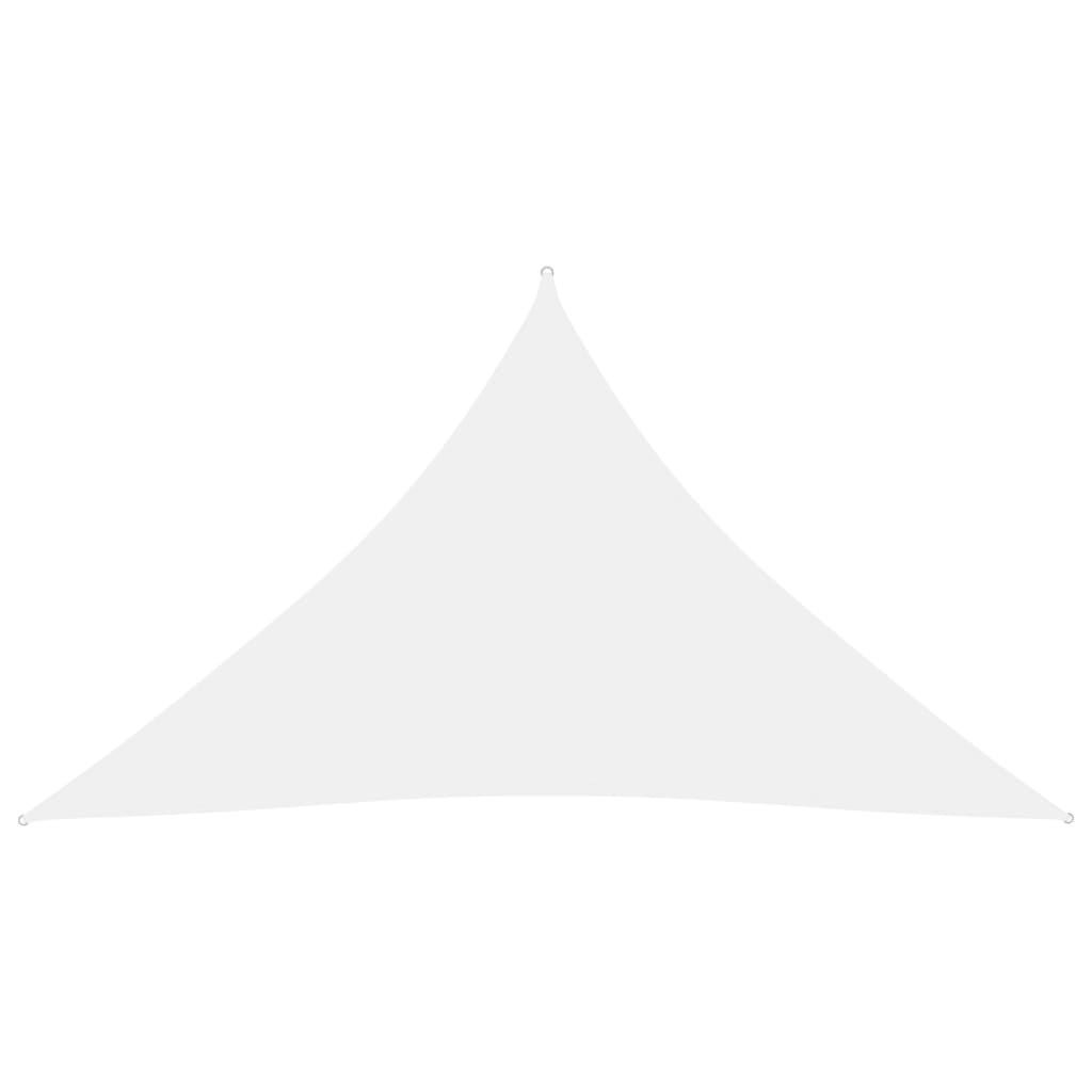 vidaXL Платно-сенник, Оксфорд плат, триъгълно, 3x3x4,24 м, бяло