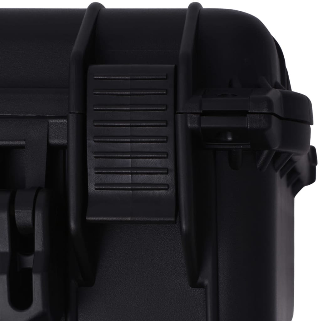 vidaXL Защитен куфар за оборудване, 40.6x33x17.4 cм, черен