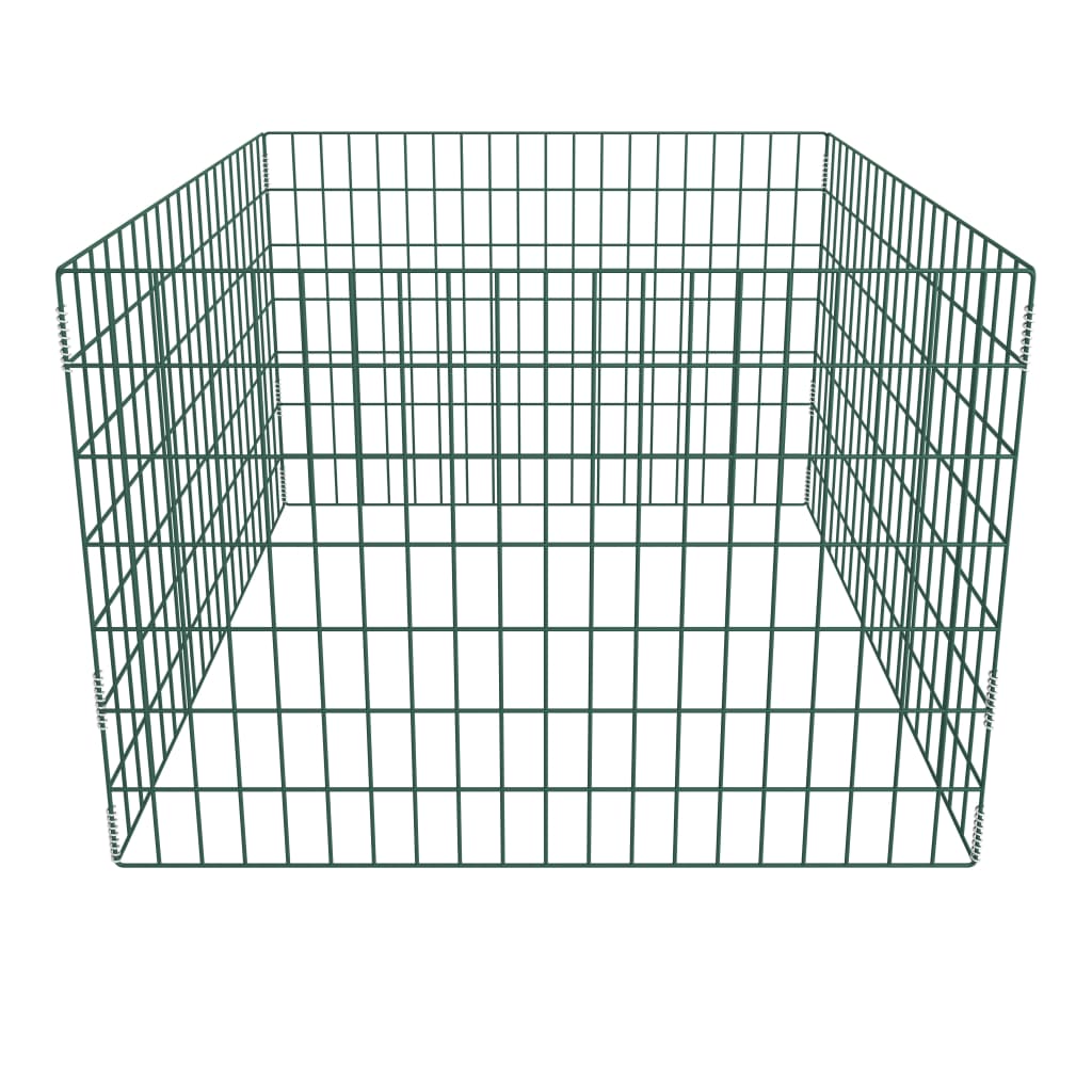 vidaXL Квадратен мрежест градински компостер, 100x100x70 см