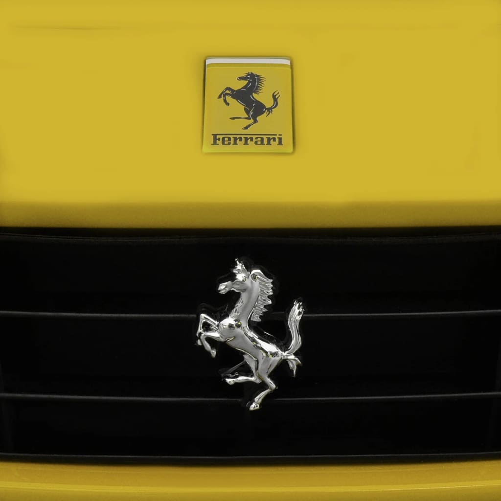 vidaXL Детско "Ferrari F12" с дистанционно управление, 6 V, жълто