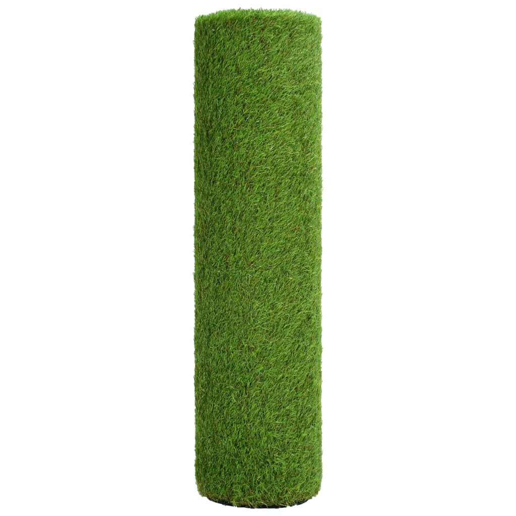 vidaXL Изкуствена трева, 1,5x5 м/40 мм, зелена