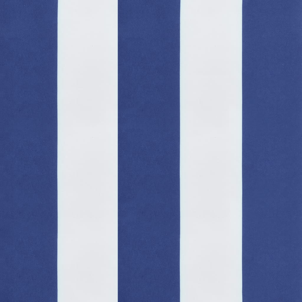 vidaXL Палетна възглавница синьо-бяло райе 60x61,5x10 см Оксфорд плат