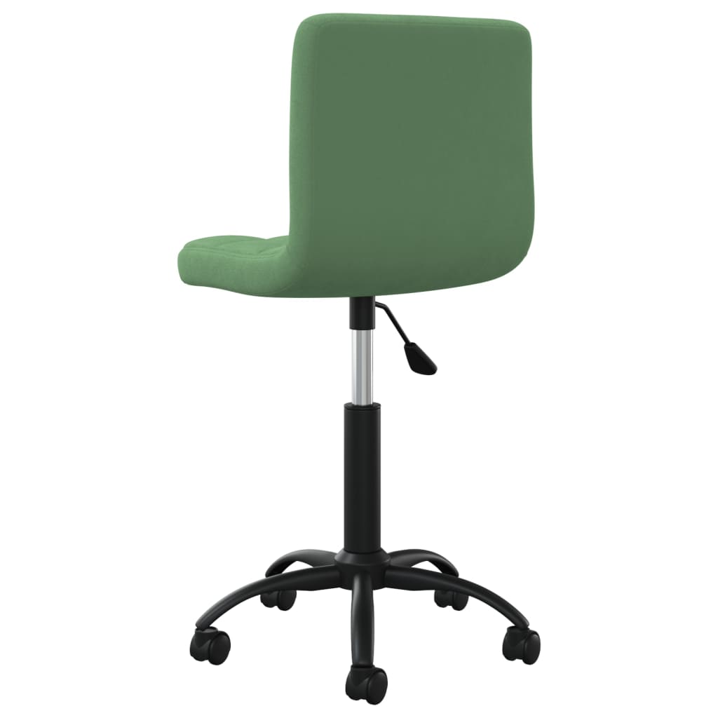vidaXL Въртящи се трапезни столове, 2 бр, тъмнозелени, кадифе