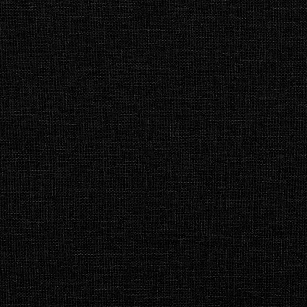vidaXL Комплект дивани 4 части с възглавници черен текстил
