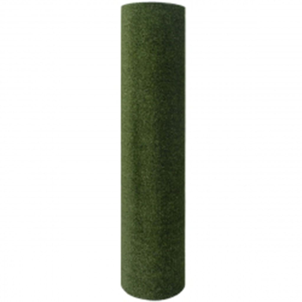 vidaXL Изкуствена трева, 7/9 мм, 1,33x8 м, зелена