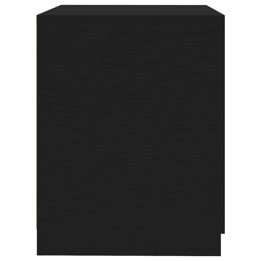 vidaXL Шкаф за пералня, черен, 71x71,5x91,5 см