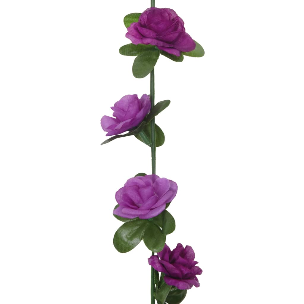 vidaXL Гирлянди от изкуствени цветя 6 бр светлолилави 240 см