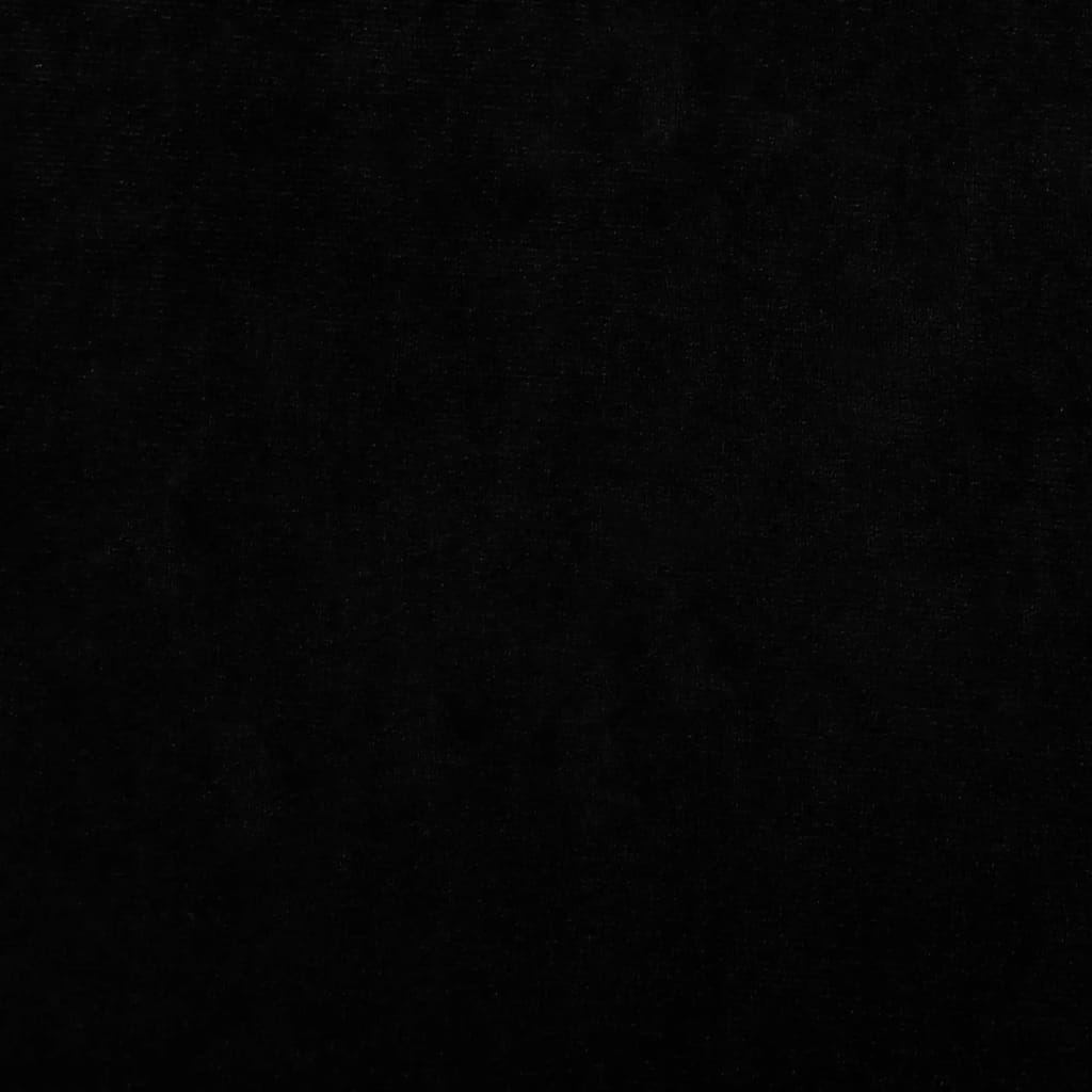 vidaXL Кучешко легло черно 70x45x30 см кадифе