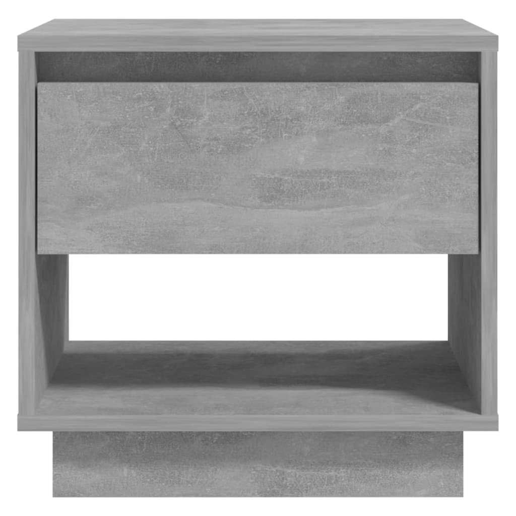 vidaXL Нощни шкафчета, 2 бр, бетонно сиви, 45x34x44 см, ПДЧ