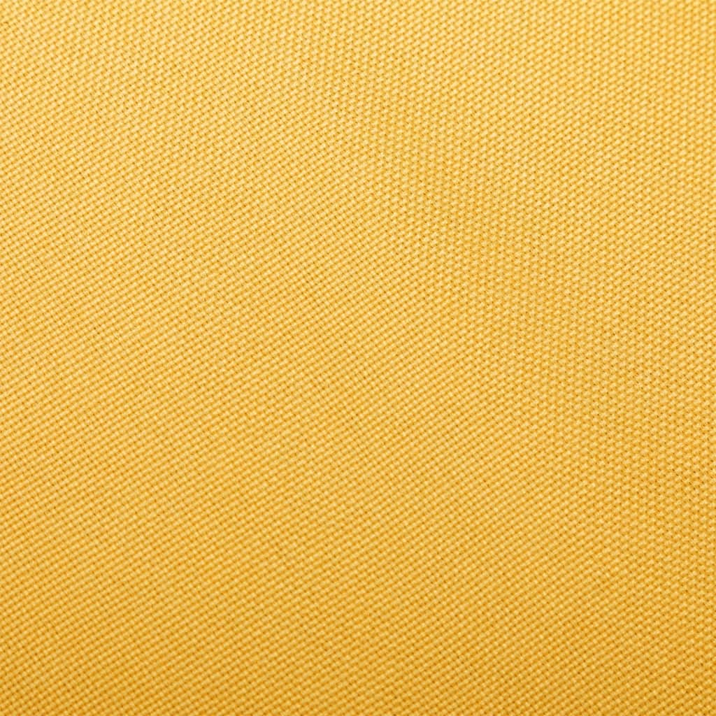 vidaXL Люлеещ се стол, горчица, текстил