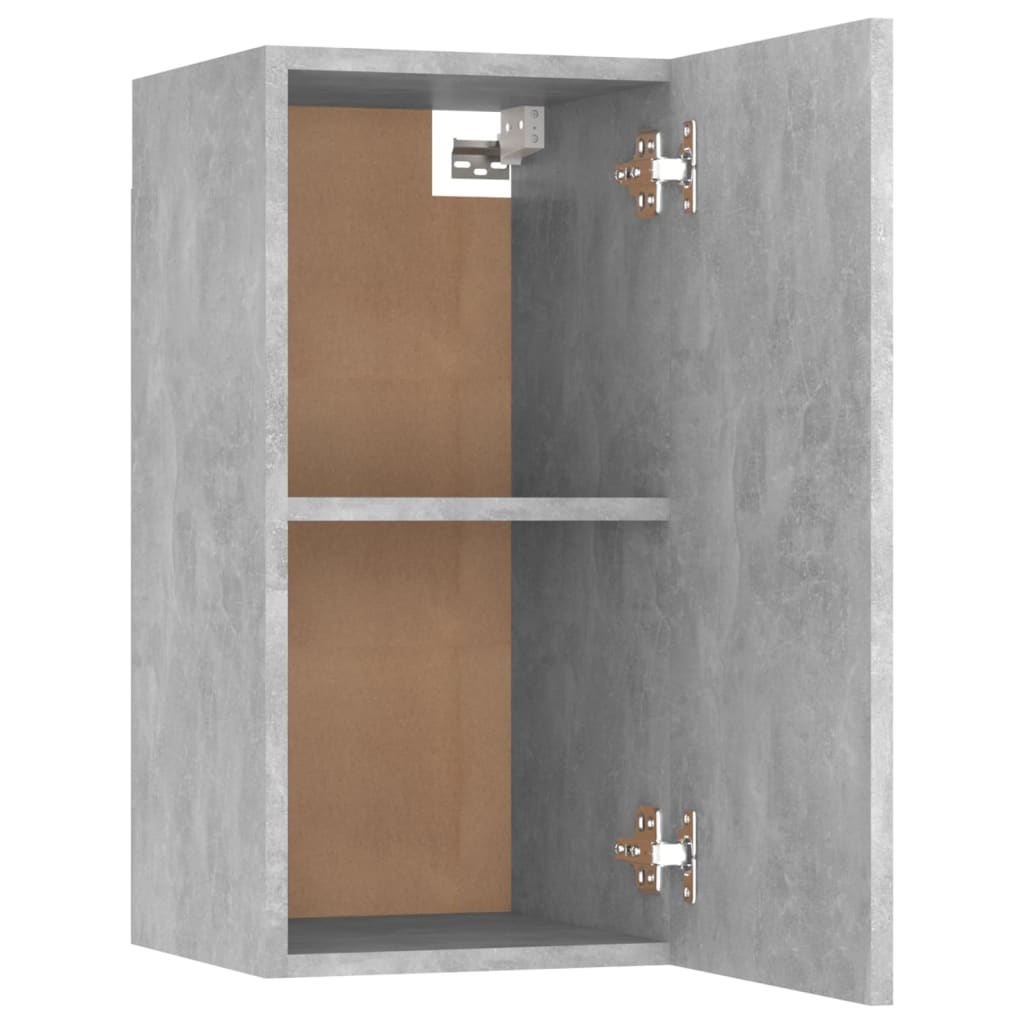 vidaXL ТВ шкаф, бетонно сив, 30,5x30x60 см, ПДЧ