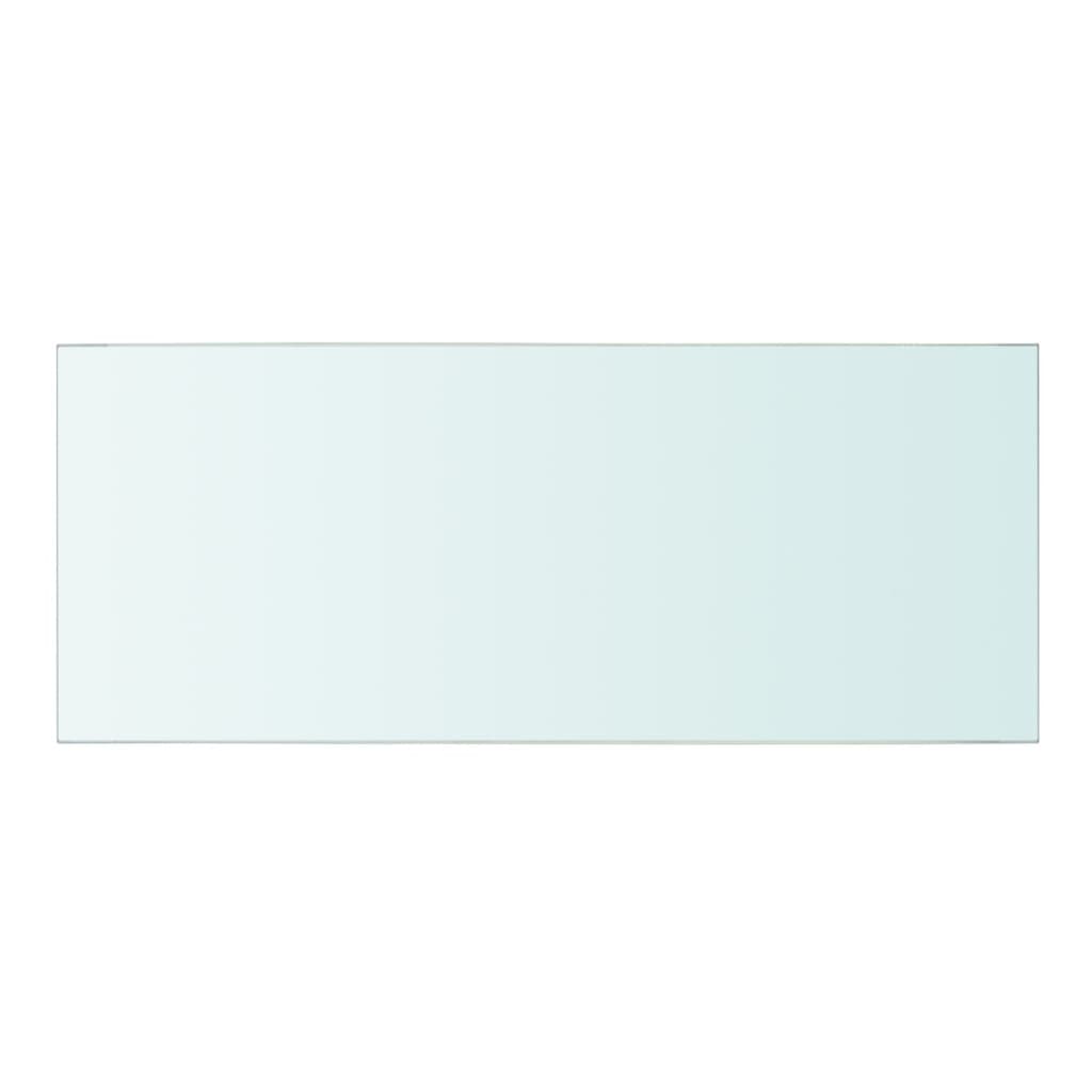 vidaXL Рафтове, 2 бр, панели прозрачно стъкло, 50x20 см