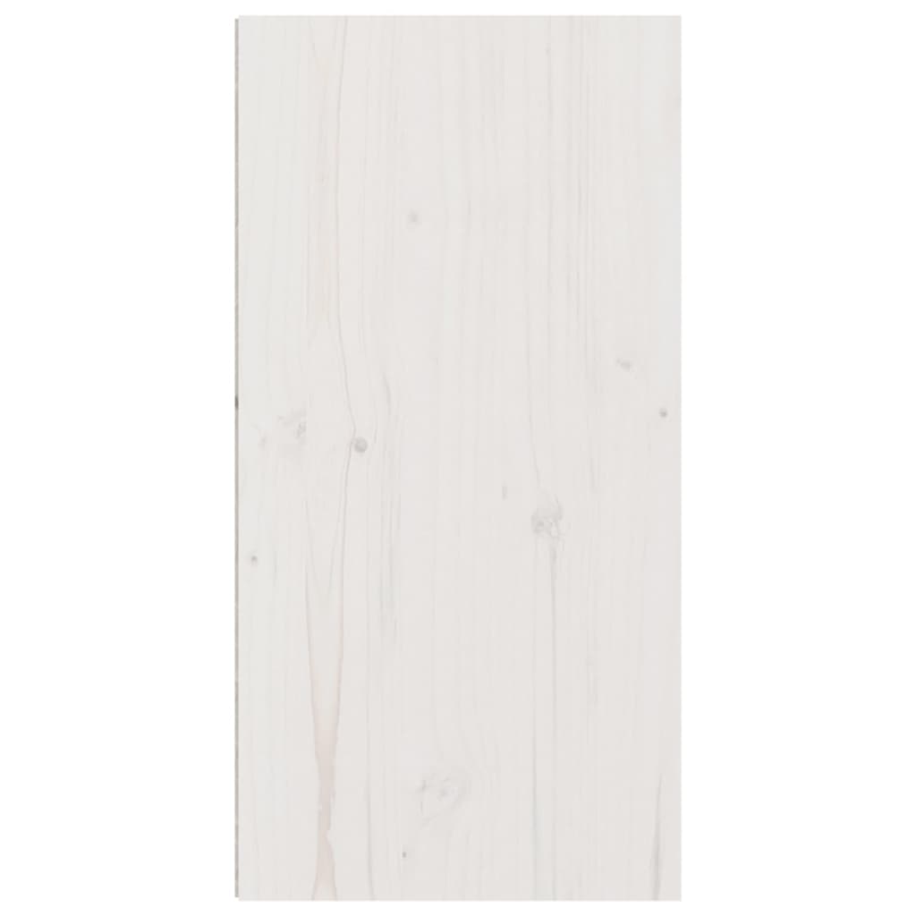 vidaXL Стенен шкаф, бял, 30x30x60 см, борово дърво масив