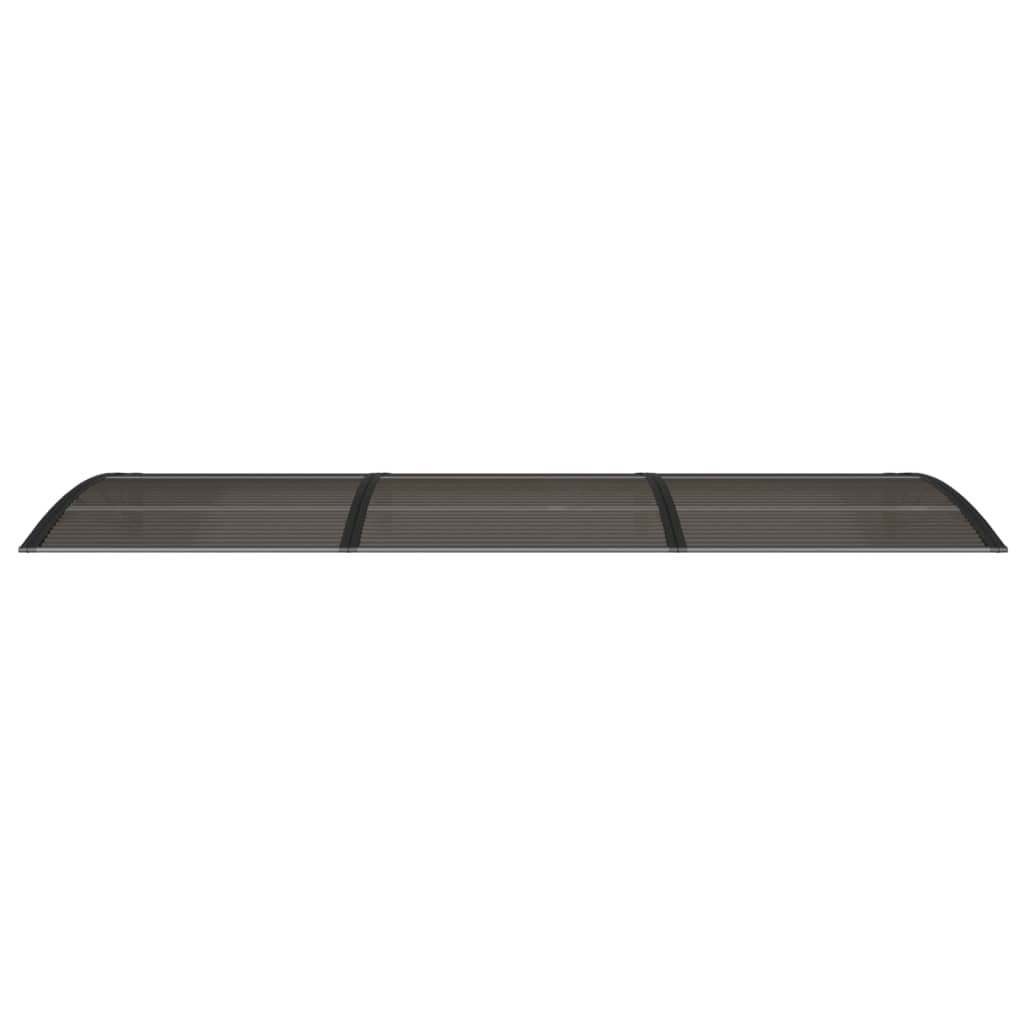 vidaXL Навес за врата, черен, 300x100 см, поликарбонат