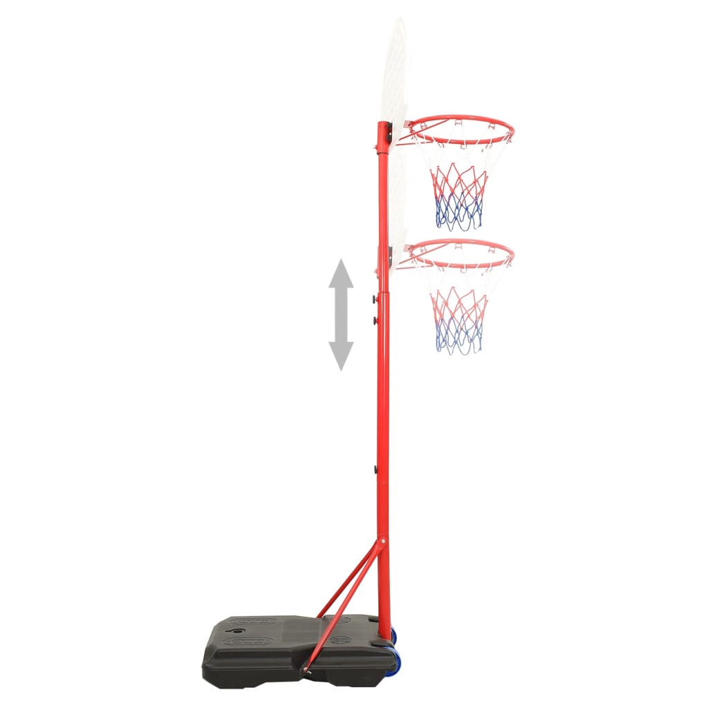 vidaXL Преносим баскетболен комплект, регулируем, 200-236 см
