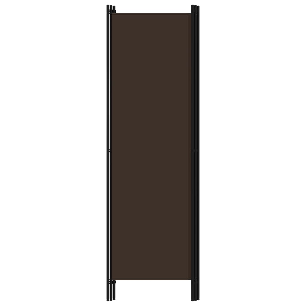 vidaXL Параван за стая, 3 панела, кафяв, 150x180 см