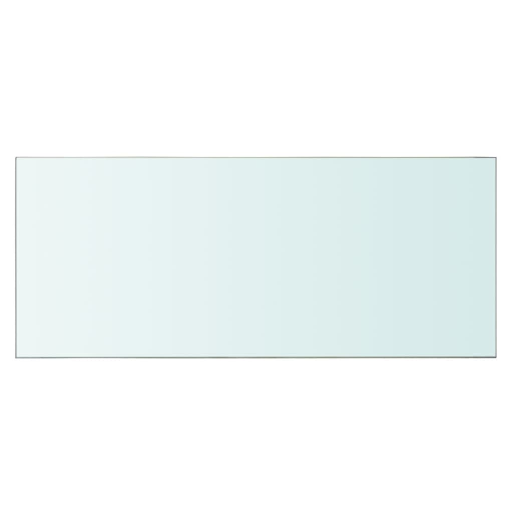 vidaXL Плоча за рафт, прозрачно стъкло, 70 x 30 см