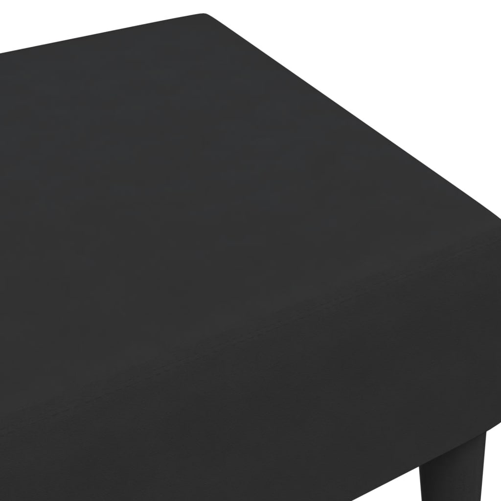 vidaXL Табуретка, черна, 77x55x31 см, кадифе