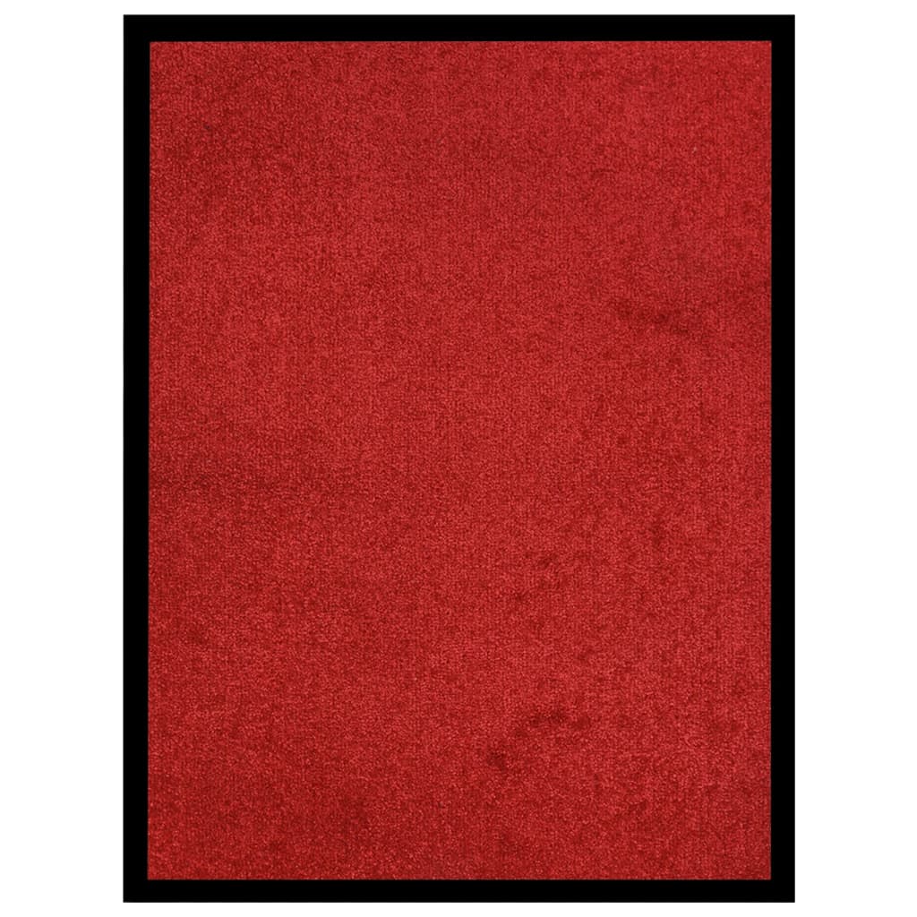 vidaXL Изтривалка, червена, 40х60 см