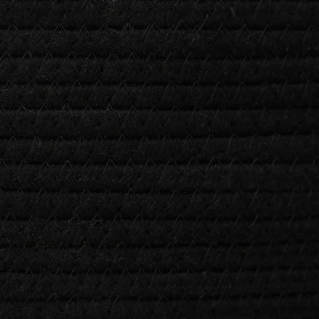 vidaXL Кошници за съхранение, 2 бр, бял и черен, памук