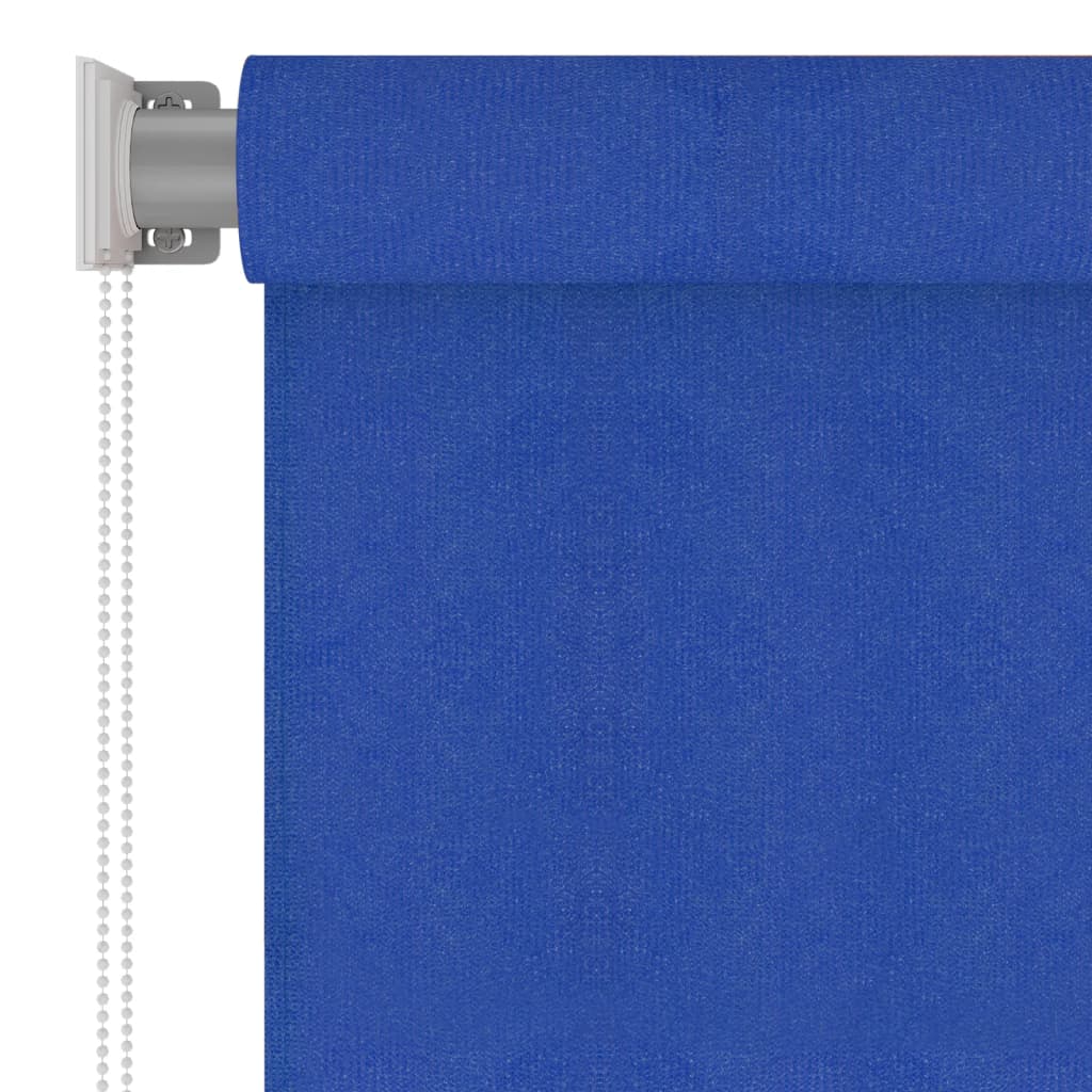 vidaXL Външна роло щора, 160x230 см, синя, HDPE