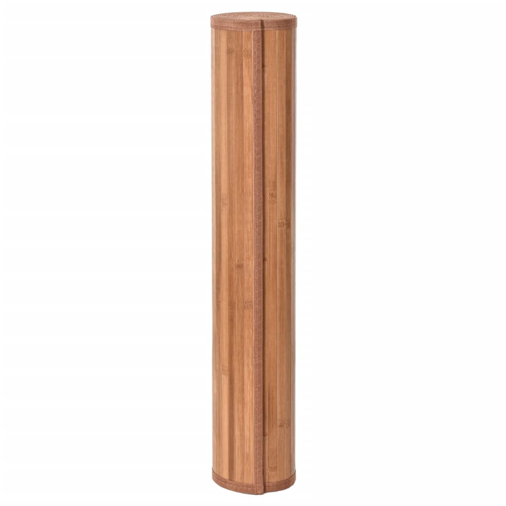 vidaXL Килим, правоъгълен, натурален, 100x400 см, бамбук