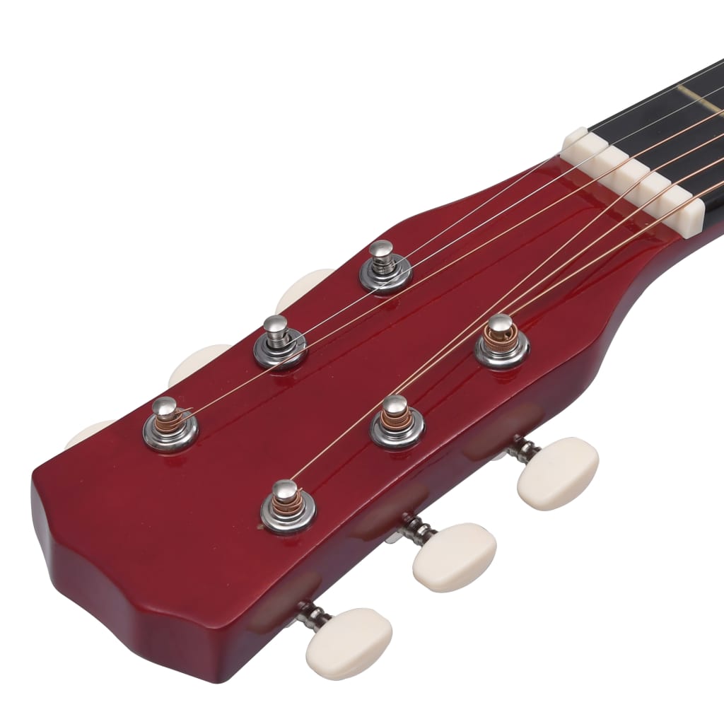 vidaXL Уестърн акустична cutaway китара с 6 струни, 38", липово дърво